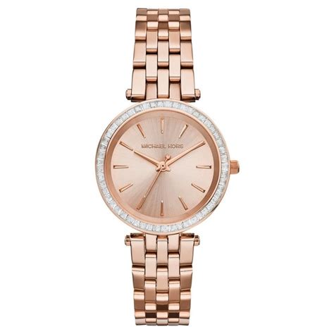 michael kors damenuhr mk3366|Michael Kors Ladies Watch Darci Mini 33mm Rose Gold MK3366.